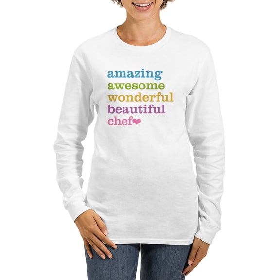 CafePress - Amazing Chef Women's Long Sleeve T Shirt - Women's Long Sleeve Graphic Casual T-Shirt