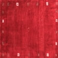thumbnail image 1 of Ahgly Company Indoor Square Abstract Red Contemporary Area Rugs, 4' Square, 1 of 4