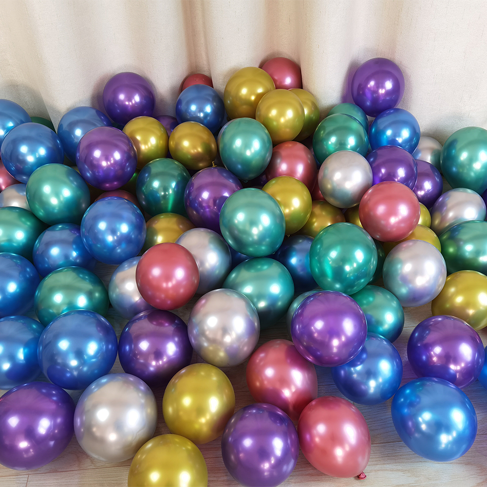 Silver Balloons 5 inch Metallic Chrome Silver Balloons for Birthday Wedding Anniversary Festival Party Decorations 100 pcs