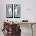 thumbnail image 3 of Stupell Industries Nautical Egret Portraits Animals & Insects Painting Black Floater Framed Canvas Art Print Wall Art, 11 x 25, Set of 2, 3 of 10