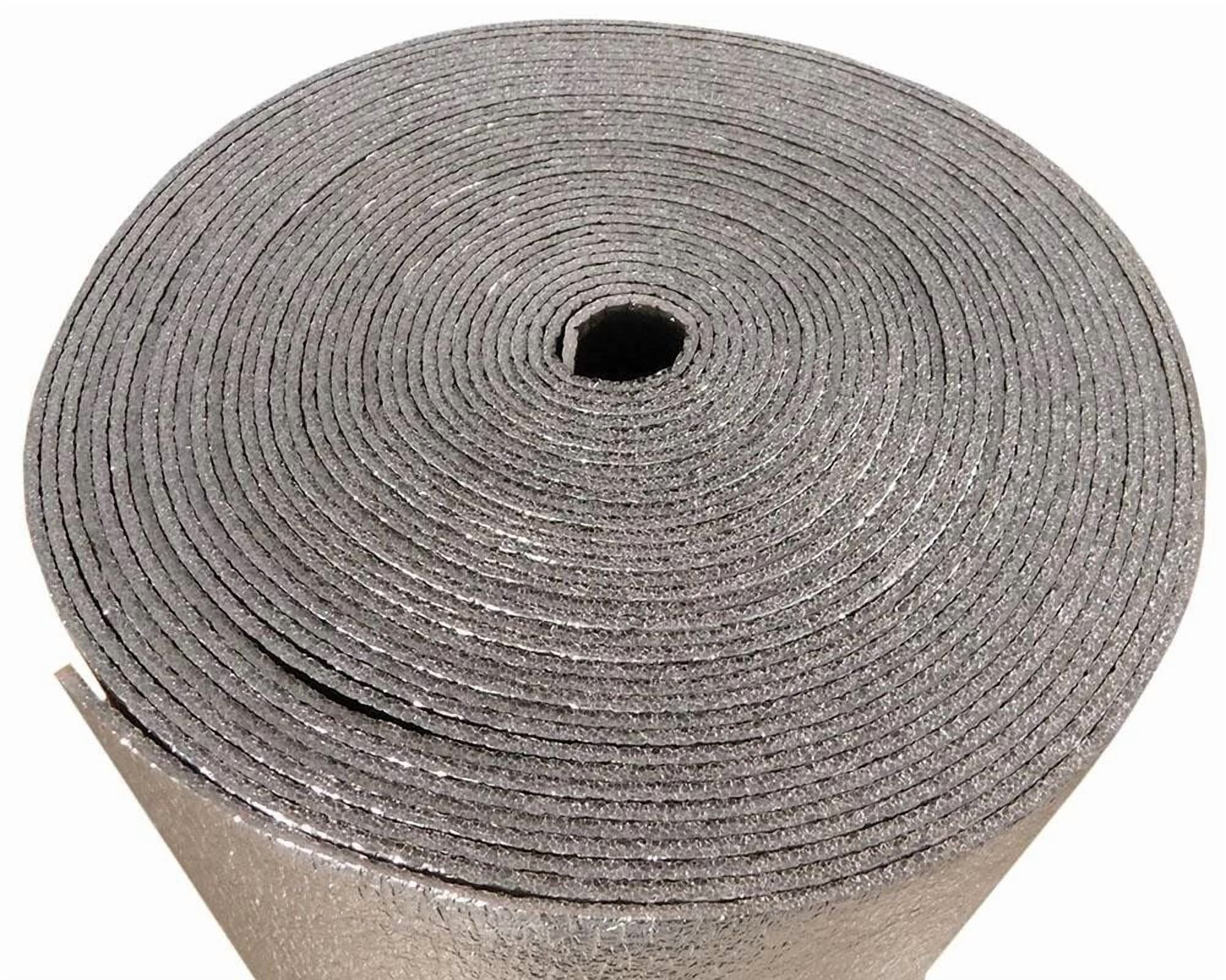 BLACK REFLECTIVE FOAM CORE GARAGE DOOR PANEL ROLL INSULATION (24" X 125')