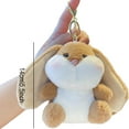 thumbnail image 3 of Retractable Long Eared Tufted Rabbit Figurine, Cartoon Rabbit Figurine, Tufted Rabbit Toy, 3 of 8