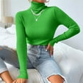 thumbnail image 6 of Turtleneck Sweater for Women Long Sleeve Slim Fit Lightweight Base Layer Knit Tops, S, 6 of 6