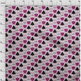 thumbnail image 4 of oneOone Rayon Dark Magenta Fabric Poker Card Sewing Craft Projects Fabric Prints By Yard 56 Inch Wide, 4 of 4