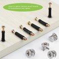thumbnail image 2 of Eyech - Juego de 50 accesorios de conexión para muebles con tuercas y tornillos para armario y cómoda, 2 of 5