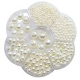 thumbnail image 5 of Perlas de imitación redondas con orificio recto de 3 a 12 mm, cuentas sueltas blancas en caja, accesorios para aretes, cuentas para usar a mano para niños, 5 of 5