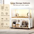 thumbnail image 6 of TC-HOMENY Large Transparent Hamster Cage with RGB Lights & Independent Storage – Ventilated Pet Habitat with Liftable Door for Hamsters, Guinea Pigs, Rabbits, 6 of 9