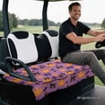 thumbnail image 2 of Yuyamidu Purple Halloween 2-Seat Golf Cart Seat Covers with 4 Pockets Soft Breathable Fabric, Easy to Install, Fits Most 2-Person Golf Carts, Halloween Decor for Golf, Keeps Original Seat Clean, 2 of 8