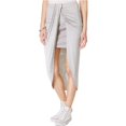 thumbnail image 1 of Izzy & Me Womens Wrap-Front Tulip High-Low Falda, Gris, Small, 1 of 2
