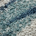 thumbnail image 3 of Addison Reston Modern Geometric Shag Blue Area Rug, 3 of 8