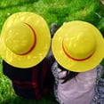 thumbnail image 3 of Luffy Sombrero De Paja Rendimiento Animación Cosplay Protección Solar Accesorios Gorra Moda Playa Sol Sombreros, 3 of 3