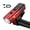 Gradient Red, variant on BIMZUC High Brightness Aluminum Alloy Bicycle Light 250 Lumen USB Rechargeable Road Bike Light Sensing Safety Lamp, Black