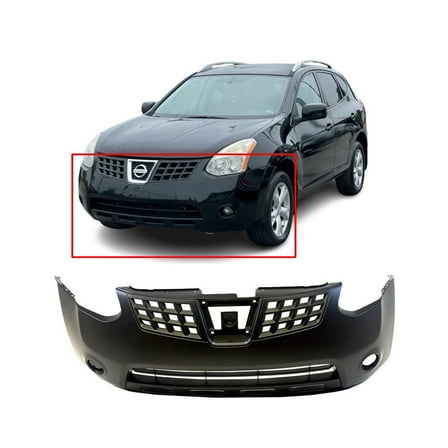 DCP Front Bumper Cover For 2008-2010 Nissan Rogue S/SL Primed NI1000251