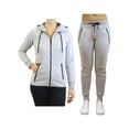 thumbnail image 2 of Women's Slim-Fit Tech Fleece Hoodie & Jogger 2-Piece Set, 2 of 5