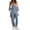 Sky Blue, variant on Womens Overalls Bib Overalls Barrel Leg Adjustable Strap Jean Pants Jumpsuits with Pockets