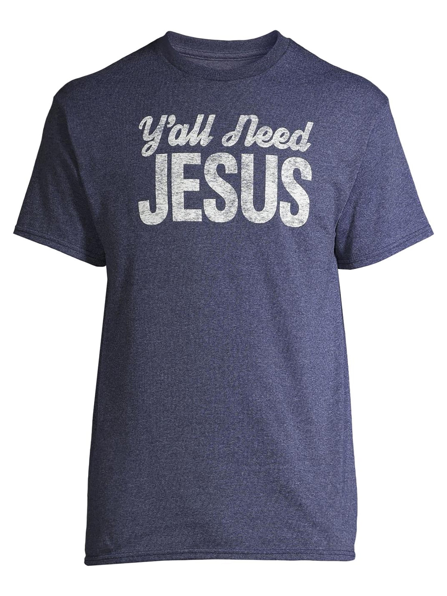 Y'all Need Jesus Funny Men's and Big Men's Graphic T-shirt