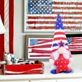 thumbnail image 3 of Independence Day Gnome Figurine - Patriotic Collectible for Home Tabletop Decor, Holiday Party Displays, Indoor Outdoor Use, Shelf Accents, and American National Festival Embellishments, 10*4in, A, 3 of 5