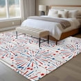 thumbnail image 4 of 4th of July Area Rugs 6'x9', Washable Small Throw Rugs for Kitchen Dining room, Independence Day Farmhouse Wooden Grain Indoor Outdoor Rug Non-Slip Low Pile Carpet Runner Reversible Floor Mats, 4 of 8