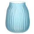 thumbnail image 1 of Jarrón De Vidrio Acanalado Azul Esmerilado, Jarrones Decorativos Elegantes Bohemios De 12 Pulgadas Para Arreglos Florales Para El Hogar, Centros De Mesa, Mesa De Cena Y Decoración Moderna, 1 of 5