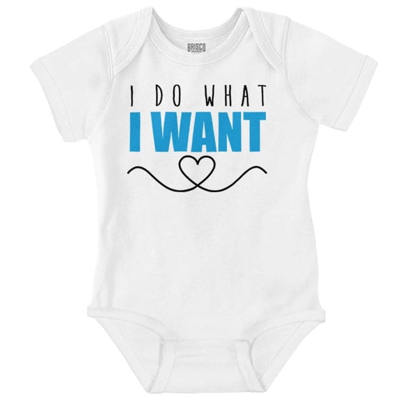 Do What I Want Cute Attitude Bodysuit Jumper Girls Infant Baby Brisco Brands NB