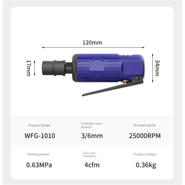 3mm/6mm Pneumatic Grinder Air Engraving Engraving Tool Pneumatic Tools ,Long-Term Reliability