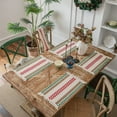 thumbnail image 1 of Christmas Place Mats Contrast Color Striped Rustic Woven Bohemian Placemats With Tassel For Home Dining Table Decor, 1 of 6