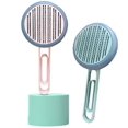 thumbnail image 2 of Pet Comb Automatic Depilation Comb Cat Remove Floating Hair Self-cleaning Needle Comb Hair Removal Comb, 2 of 5