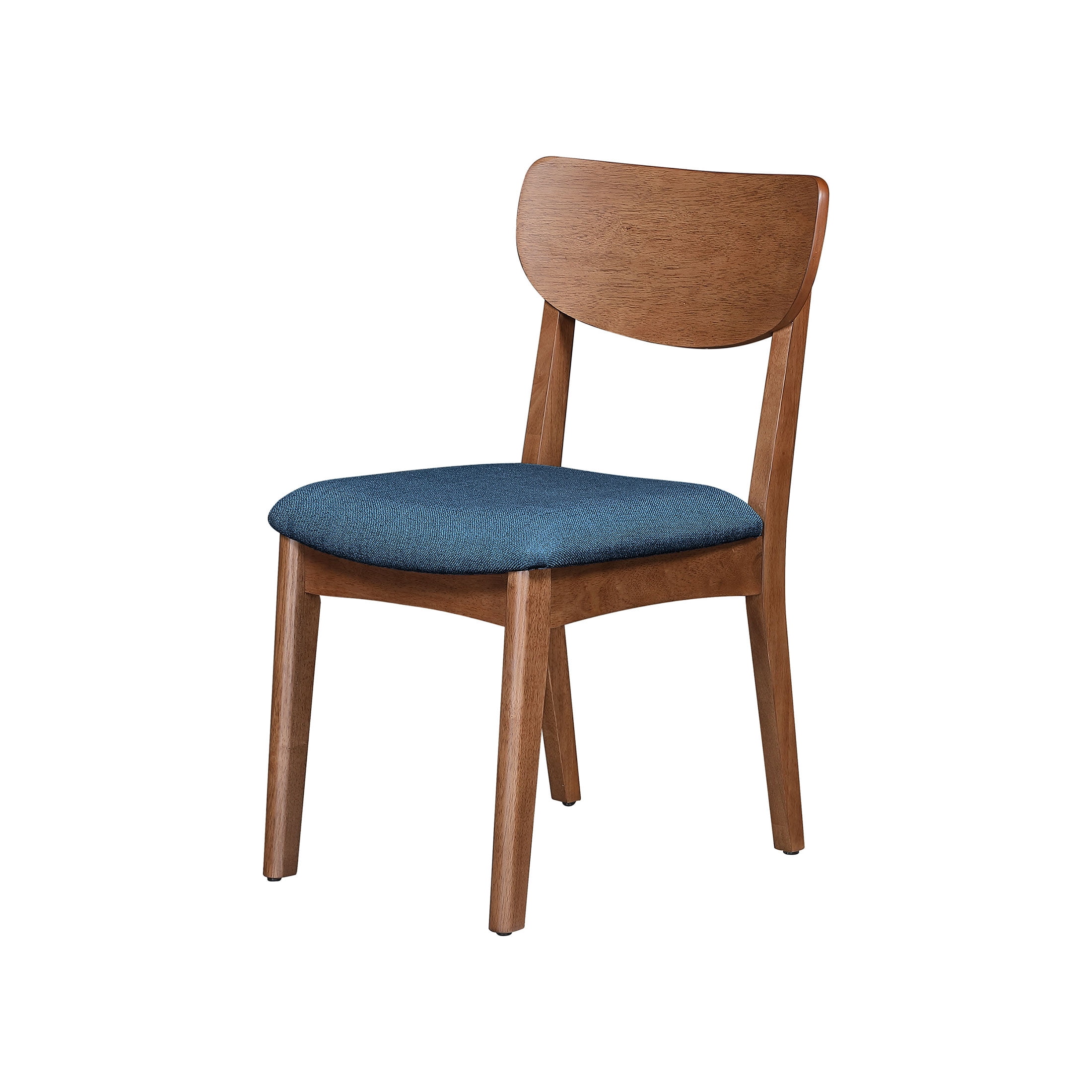 Better Homes & Gardens Greyson Dining Chairs, Blue Fabric Seat, Set of 2