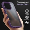 thumbnail image 4 of JETech Matte Case for iPhone 14 Pro Max 6.7-Inch, Shockproof Military Grade Drop Protection, Frosted Translucent Back Phone Cover, Anti-Fingerprint (Deep Purple), 4 of 6