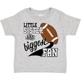 thumbnail image 3 of Inktastic Little Sister and Biggest Fan Football Player Girls Toddler T-Shirt, 3 of 5