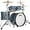 Satin Blue Pearl, variant on Ludwig NeuSonic 4-Piece Rapid Mod Shell Pack With 22" Bass Drum Satin Golden Slumbers