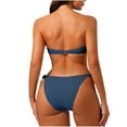 thumbnail image 5 of Strapless Bathing Suits for Women 2-Piece High Supportive Wire-Free Tube Top High Cut Briefs, 5 of 5