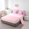 thumbnail image 3 of Homewish Hipple Moth Skull 7-Piece Twin Bedding,Happy Halloween Bedding Comforter Set,Pink,Moon Floral Bed Set,Pink Reversible, 3 of 8