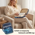 thumbnail image 3 of ZUXONGSY Sea Turtle Galaxy Hibiscus Print Bible Cover Case for Women Quilted Bible Bag Sturdy Journal Case with Handle Scripture Bag for Study, 3 of 7