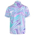 thumbnail image 3 of trippy Golf Shirts for Men Outfit Dry Fit Performance Rave Outfit Retro Short Sleeve Casual Polo Shirt XL, 3 of 5