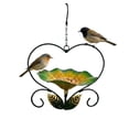 thumbnail image 2 of Hanging Bird Bath Bird Feeders for Outdoors Flower Shape Bird Water Bowl with Hanging Circle, Bird Feeders for Outside, Garden, Lawn Yard Decor Green, 2 of 8