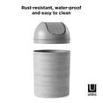 thumbnail image 5 of Umbra 2.5 gal Mezzo Plastic Swing Top Lid Bathroom Trash Can, Graywood, 5 of 13