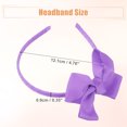 thumbnail image 2 of Unique Bargains Bow Hairbands Bowknot Headband Non-slip Fashion Purple 0.35 Inch Wide Headband for Girl Women, 2 of 7