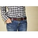 thumbnail image 4 of Cinturón vaquero para mujer Falda floral con cinturón, Cinturón floral vintage para mujer, Café, 4 of 5