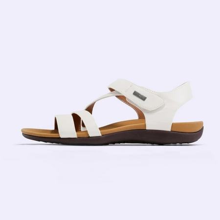 

Pennysue Women s Arch Support Sandals White Woven Woven Orthopedic Walking Sandals 7M