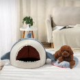 thumbnail image 2 of Cama para mascotas Salvador Cama para gatos de interior suave cubierta cerrada Azul M, 2 of 10