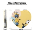 thumbnail image 3 of Pofeuu Minions for Portable Pocket Makeup Mirror PU Cover Compact Travel Mirror with Normal and Magnifying Double Sided Glass-Round Shape-Heart Shape, 3 of 9
