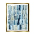 thumbnail image 5 of Stupell Industries Nautical Inspired Abstraction Blue Beige Blocked Lines Metallic Gold Framed Floating Canvas Wall Art, 24x30, by Grace Popp, 5 of 5
