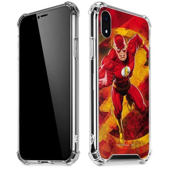 Skinit DC Comics Ripped Flash iPhone XR Clear Case