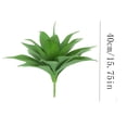thumbnail image 3 of Orquídea artificial con cesta tejida, gran planta verde en maceta sintética para decorar el hogar y el patio, 3 of 7