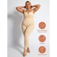 thumbnail image 4 of 1Pc Women's Plus Size High Waist Control Butt Lifting Thigh Slimmer Shapewear Leggings For Base Layering, 4 of 4