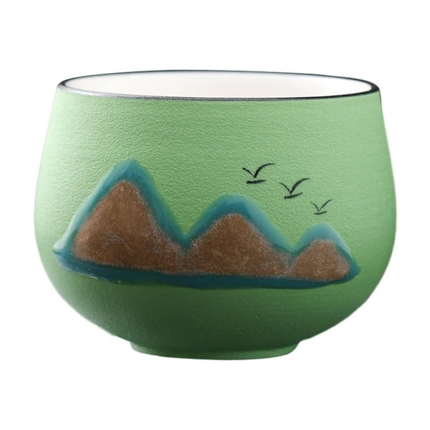 Taza de cerámica para café sin asas copa arhat