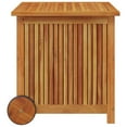 thumbnail image 2 of vidaXL Garden Storage Box with Wheels 60x50x58 cm Solid Wood Acacia, 2 of 5