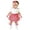 Red, variant on Girls One-Piece Romper Dress Outfits Short Sleeve Plaid Ribbed Bodysuits Headbands Set Summer Baby Girl Clothes Set Size 9-12 Months