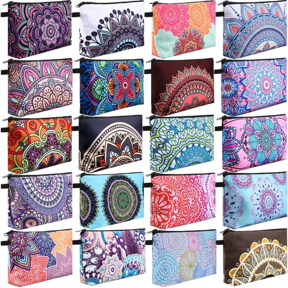 Bolsa de cosméticos Dunzy, bolsa de maquillaje impermeable para viajes, 20 unidades